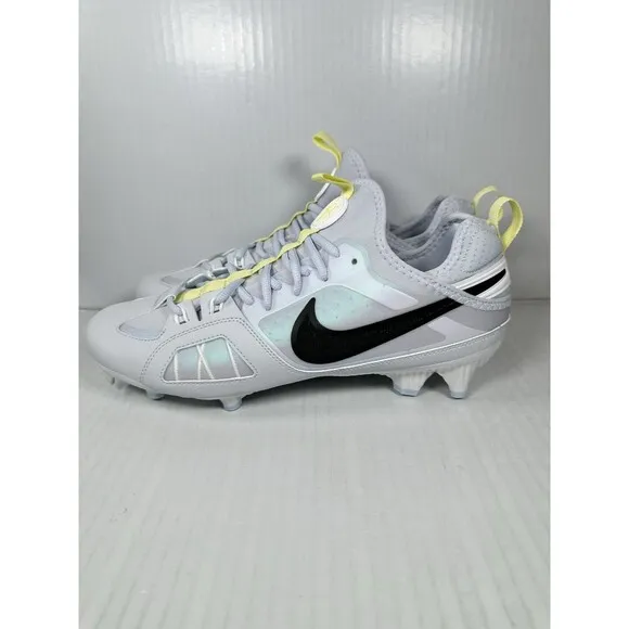 Size 11 Nike Men's Huarache 9 Varsity LAX SE FZ3620-001 Grey White Lacrosse