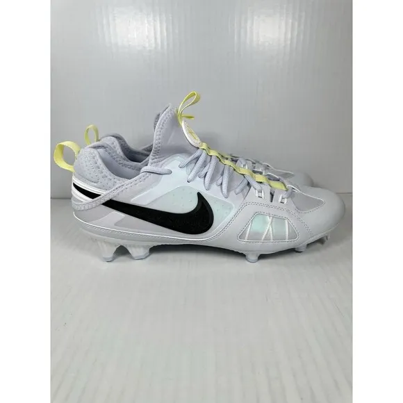 Size 11 Nike Men's Huarache 9 Varsity LAX SE FZ3620-001 Grey White Lacrosse