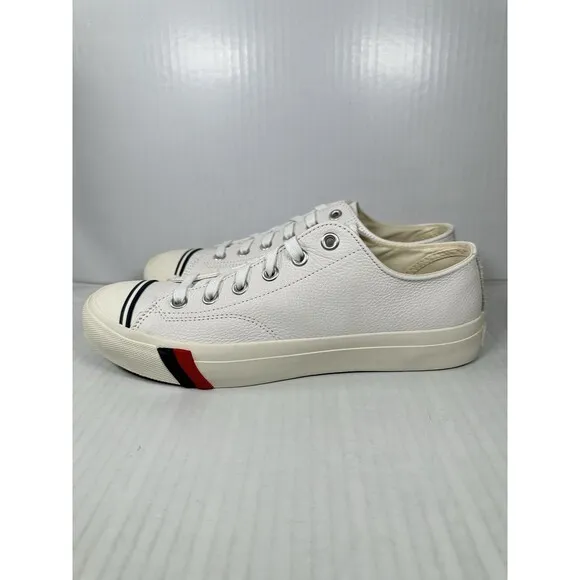 Size 11 Pro-Keds Royal Lo Lace Up White Shoes Sneaker Mens PH61438 NEW