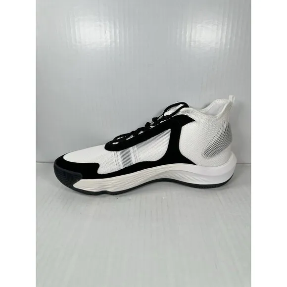 Size 11.5 Mens Adidas Adizero Select Team Basketball Shoes IE9322 White Black