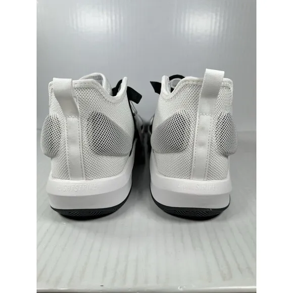 Size 11.5 Mens Adidas Adizero Select Team Basketball Shoes IE9322 White Black