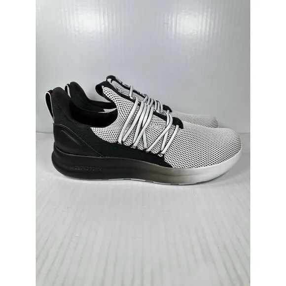 Size 11.5 Mens Adidas Lite Racer Adapt 7.0 Black &amp; White Shoes IE6330 NEW