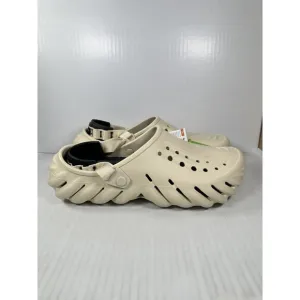 Size 12 Mens Crocs Echo Clog Bone/Black 207937-2YJ BRAND NEW