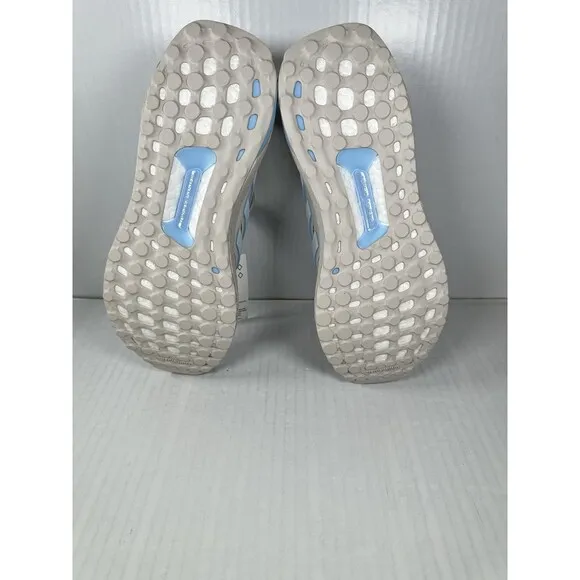 Size 7 Women adidas Ultraboost 1.0 Grey Nude Glow Blue Shoe Sneaker JH9211 NEW