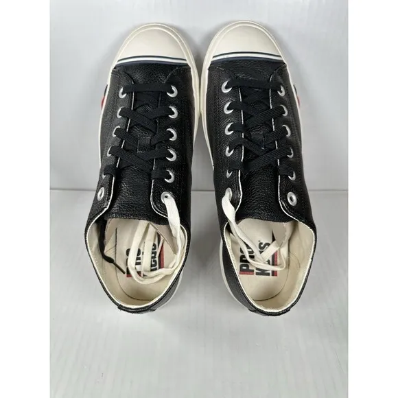 Size 9 Pro-Keds Royal Lo Lace Up Black Shoes Sneaker Mens PH61439 NEW