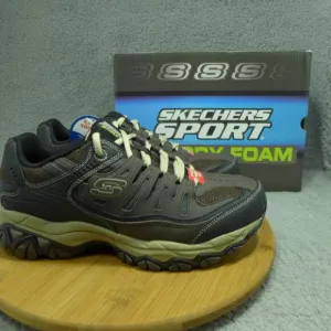 Skechers After Burn M Fit Brown Athletic Shoes Men's Size 8.5 Wide 50125EWW