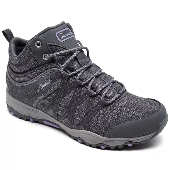 SKECHERS CHARCOAL TRAIL HIKING OUTDOOR SHOES