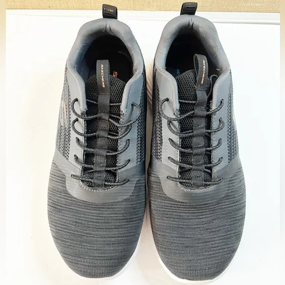 Skechers Men's Bounder Oxford Athletic Shoes 52504 Black size 9.5 Wide Fit