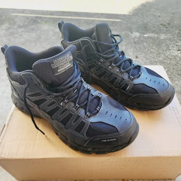 Skechers Outland 2.0 Girvin Hiking Boot Toe Guard Black Mens Size 13