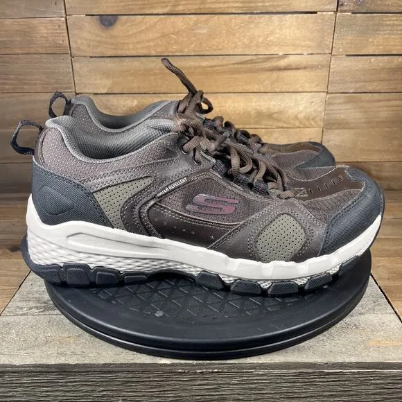 Skechers Outland 2.0 Mens 9.5 Extra Wide Brown Water Repellent Athletic Shoes