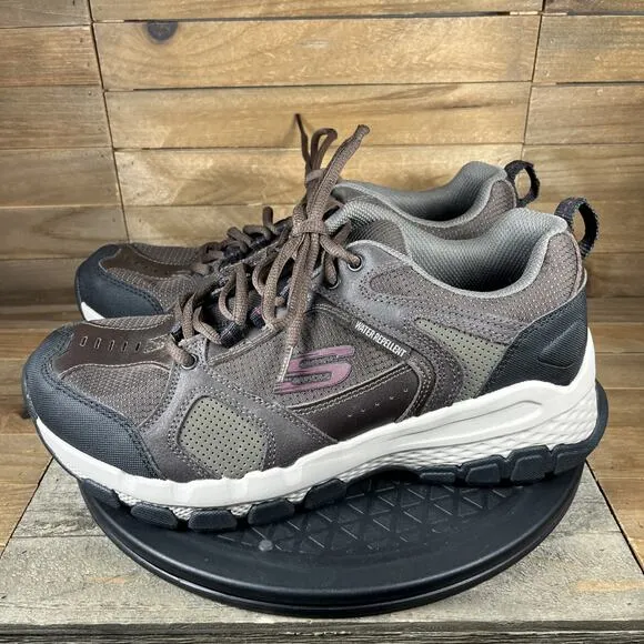 Skechers Outland 2.0 Mens 9.5 Extra Wide Brown Water Repellent Athletic Shoes
