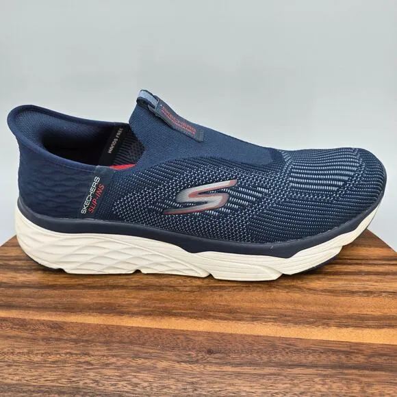 Skechers Slip Ins Shoes Men's 12 Extra Wide Navy Blue Max Cushioning Sneakers