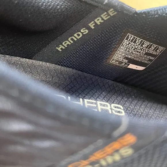Skechers Ultra Flex 3.0 Mens 11 Shoes Navy Blue Slip In Hands Free Smooth Step