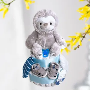 Sloth Diaper Cake, Baby Shower Gift