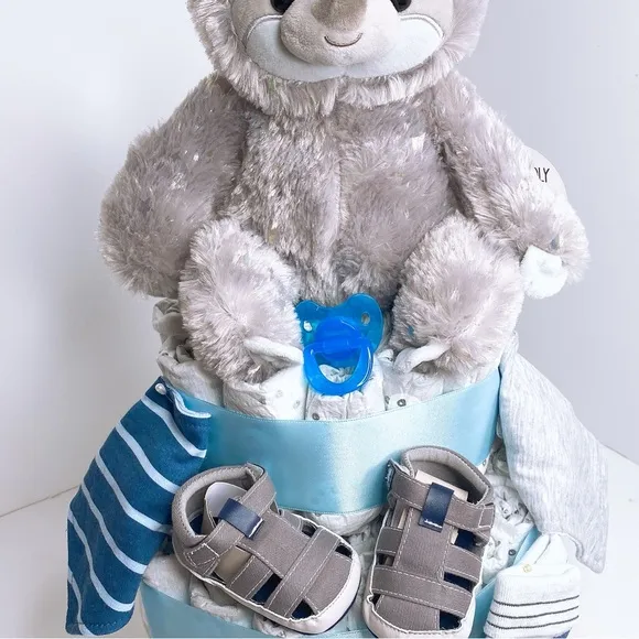Sloth Diaper Cake, Baby Shower Gift