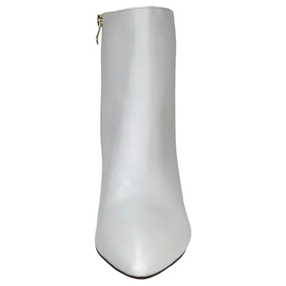 SMASH Shoes Chiku White Faux Leather Womens Ankle Boots Size 12W