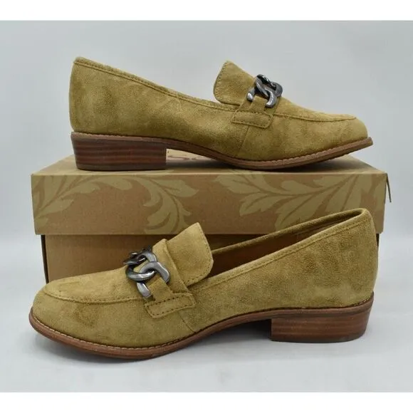 Sofft Womens Size 9 Nevara Hazelwood Suede Slip On Loafers Shoes