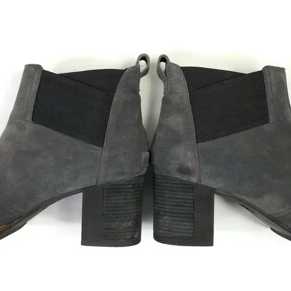 Sorel Addington Grey Suede Waterproof Heeled Chelsea Ankle Boots Womens Size 12