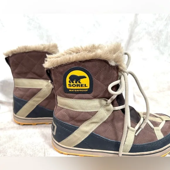 Sorel Brown and Tan Waterproof Boots