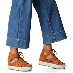 Sorel Burnt Orange Cameron Flatform Lace Gladiator Sandals Women'sSize 8.5 NEW