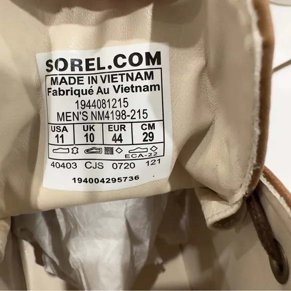 SOREL Caribou Mod Waterproof Leather Chukka Mens Boots