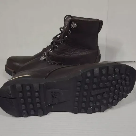 Sorel Caribou Six Brown Leather‎ Waterproof Boots Men's size 13