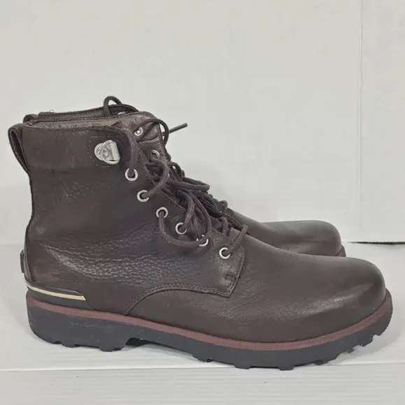 Sorel Caribou Six Brown Leather‎ Waterproof Boots Men's size 13