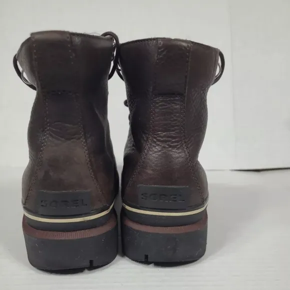 Sorel Caribou Six Brown Leather‎ Waterproof Boots Men's size 13