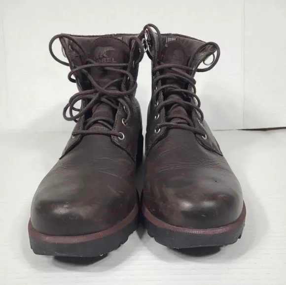 Sorel Caribou Six Brown Leather‎ Waterproof Boots Men's size 13