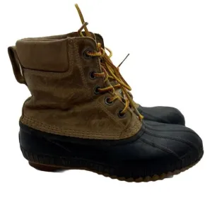 Sorel Cheyanne II Leather Duck Boots Waterproof Brown Lace Up NY1891-286 Men’s 6