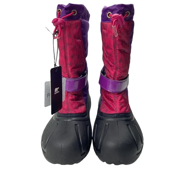 Sorel Disney rain boots toddler Waterproof Little Youth Flurry Frozen 2 PURPLE,