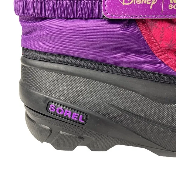 Sorel Disney rain boots toddler Waterproof Little Youth Flurry Frozen 2 PURPLE,