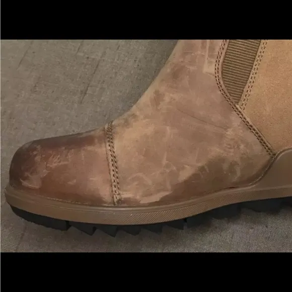 SOREL Evie Pull-On Size 6.5 Velvet Tan Waterproof Leather &amp; Suede Ankle Boots