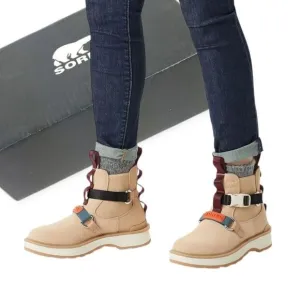 SOREL Hi-Line EQ Women's Waterproof Chelsea Boots in Ceramic Chalk Size 8 NEW