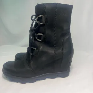 Sorel Joan of Arctic Women's Black Wedge Boots Size 8
