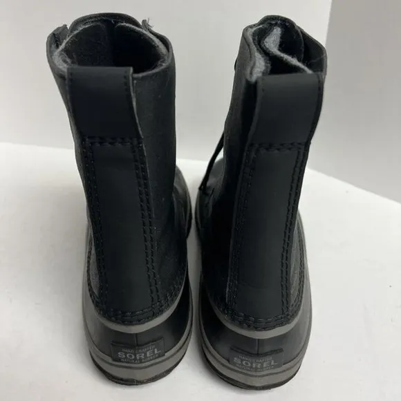 Sorel Women's 1964 Canvas Waterproof Winter Boots Black, Size 10 M