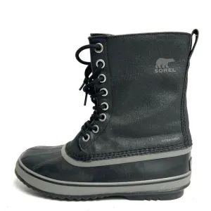Sorel Women's 1964 Canvas Waterproof Winter Boots Black, Size 10 M