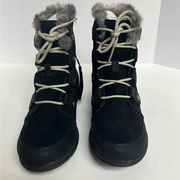 Sorel Women's Explorer Joan Waterproof Boots Black, Size 7 M
