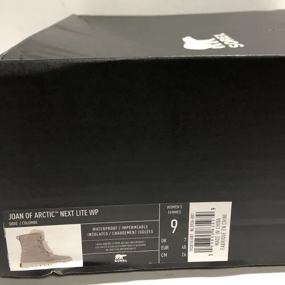 Sorel Women’s Joan Of Arctic Next Lite Waterproof Boots Gray, Size 9M