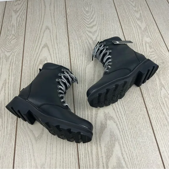 Sorel Women's Lennox Leather Lace-Up STKD WP Boots 7.5US Black / Sea Salt $190