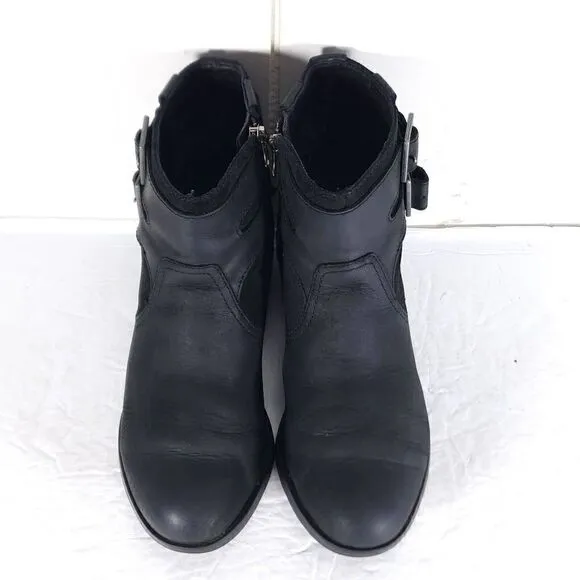 SOREL Women's Lolla US6,5 Black Suede Waterproof Leather Ankle Boots Booties