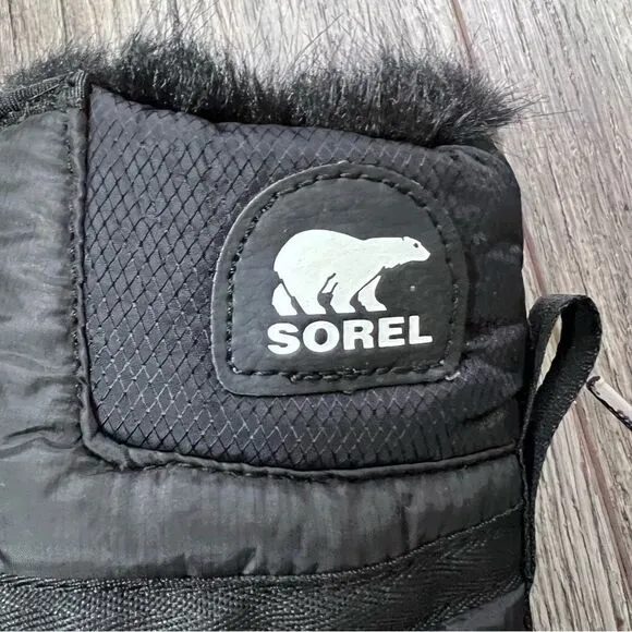 Sorel Women’s Whitney Tall Lace II Boot Black Waterproof Boots Women’s Size 5