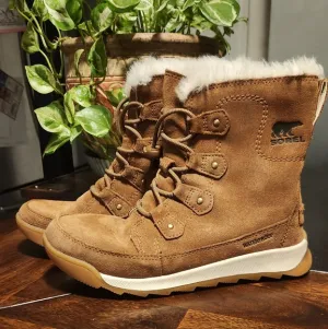 SORELYoung Woman Whitney II Joan Lace Boot Waterproof Winter Boots Size 4