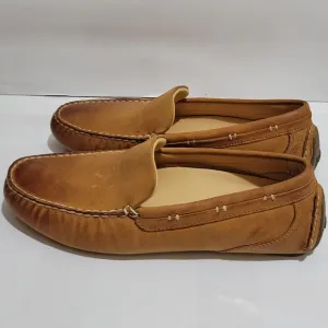 Sperry Gold Cup Harpswell Driver Brown Leather Loafer Shoes STS 14709