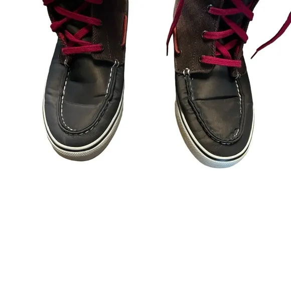 Sperry Top Sider Acklins Boots Size 7.5 Corduroy Flannel Plaid Fall Outd…