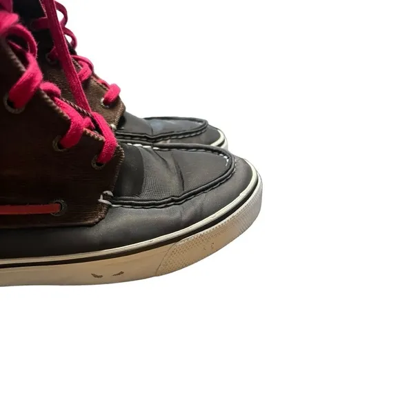 Sperry Top Sider Acklins Boots Size 7.5 Corduroy Flannel Plaid Fall Outd…