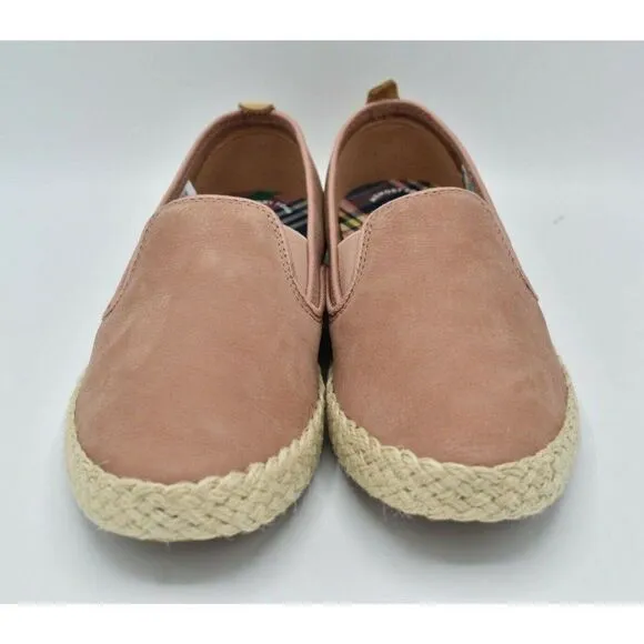 Sperry Womens Size 7 M Sailor Blush Jute Slip On Shoes STS84893