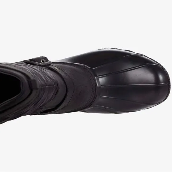 Sperry Saltwater Tall Buckle Nylon Quilt black size 5