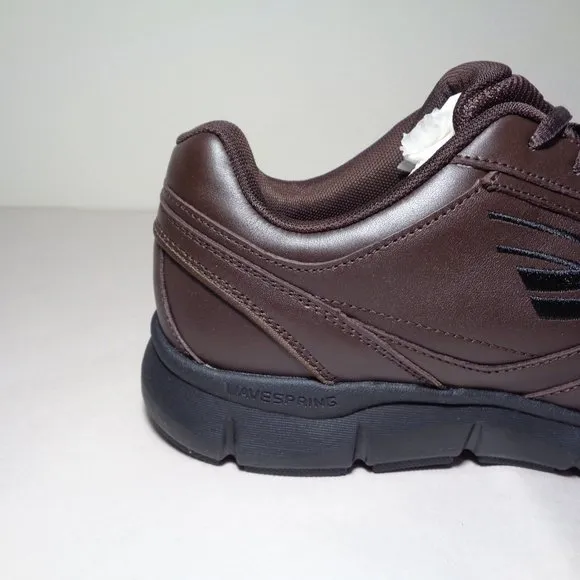 Spira Size 10 Wide WaveWalker Brown Leather New Men's Walking Shoes