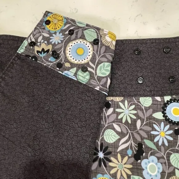 SWEET SPOT Sport Skirt, Adjustable/Reversible Mini, Black/Gray/Blue - 10 - 18